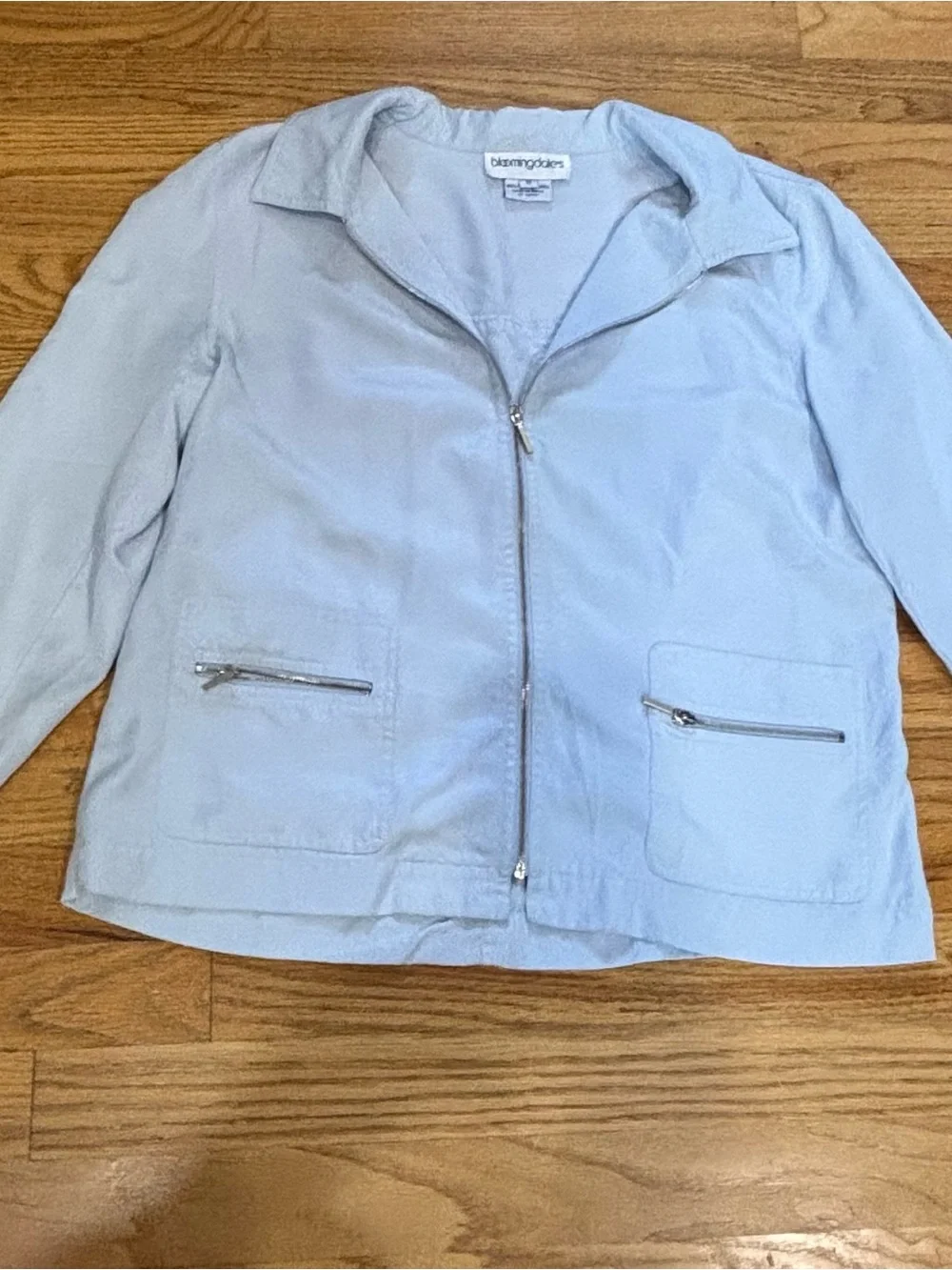 Bloomingdales Light Blue Tencel Matching Set Jkt 10 / Pants 8
